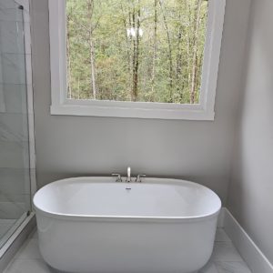 Sterling freestanding tub with Delta Roman Tub Valve-2